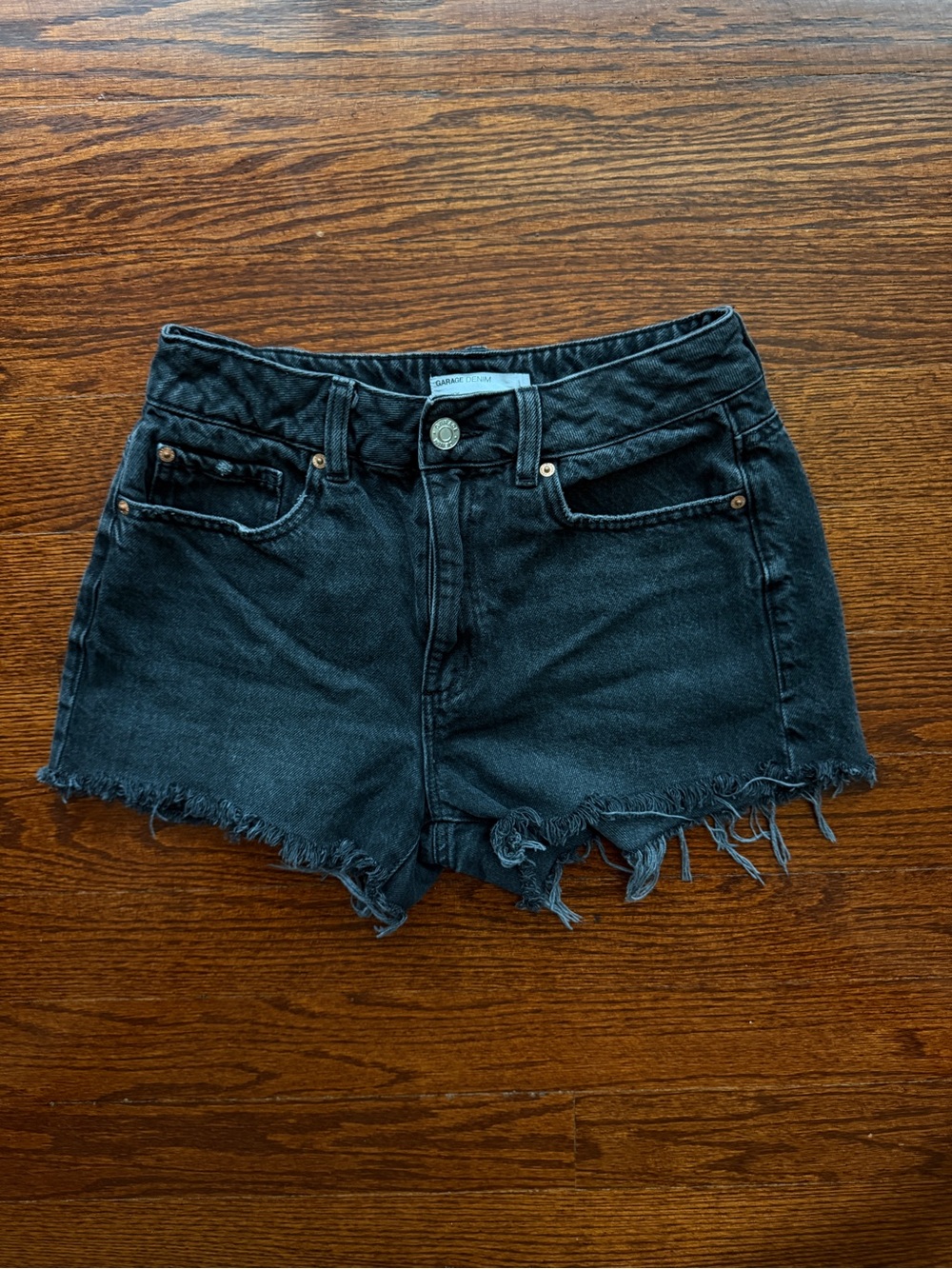 Garage Black Denim Shorts